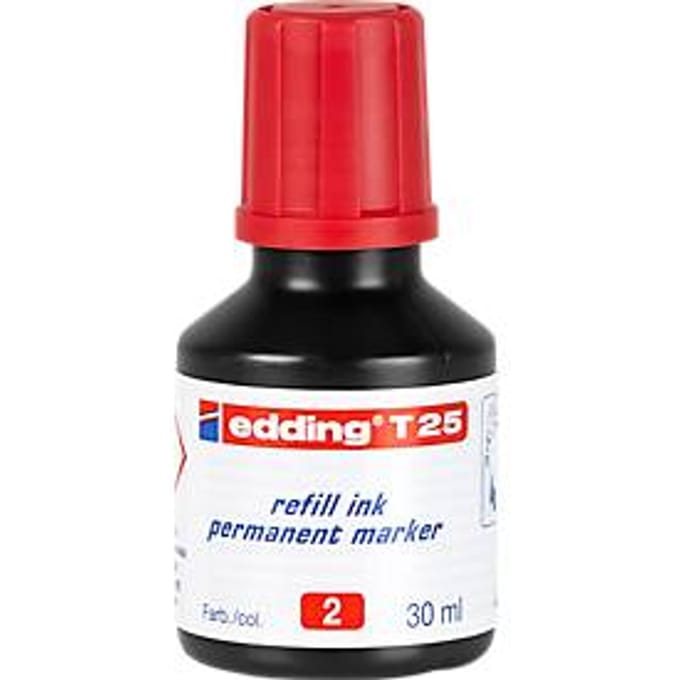 Navul-inkt edding T25 (druppeldosering), rood