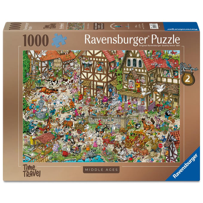 Ravensburger Ray's Comic Series - Time Travel 2 - Middle Ages - 1000 stukjes Legpuzzel