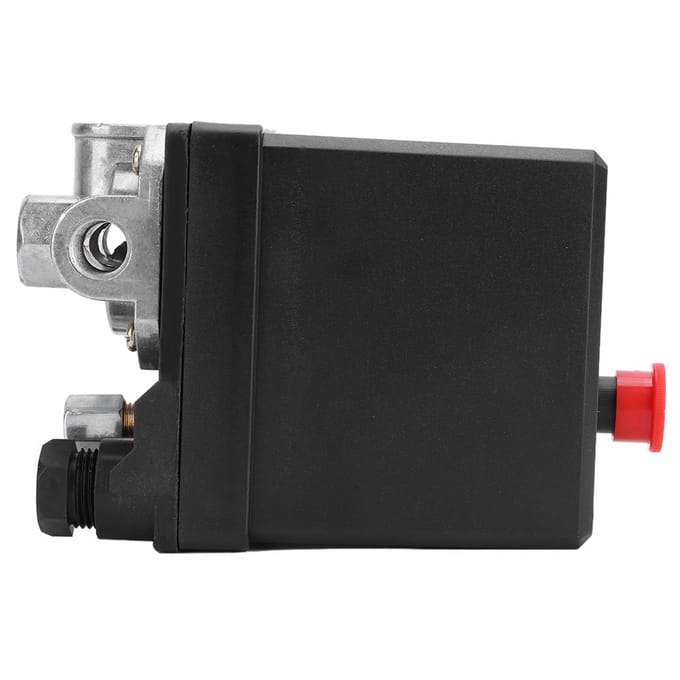 380V Triphasé 4 Trous Type Vertical Pressostat Vanne de Contrôle G1 4 pour Compresseur d'Air blanc