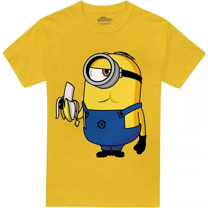 Minions Mannen Banaan T-shirt M geel