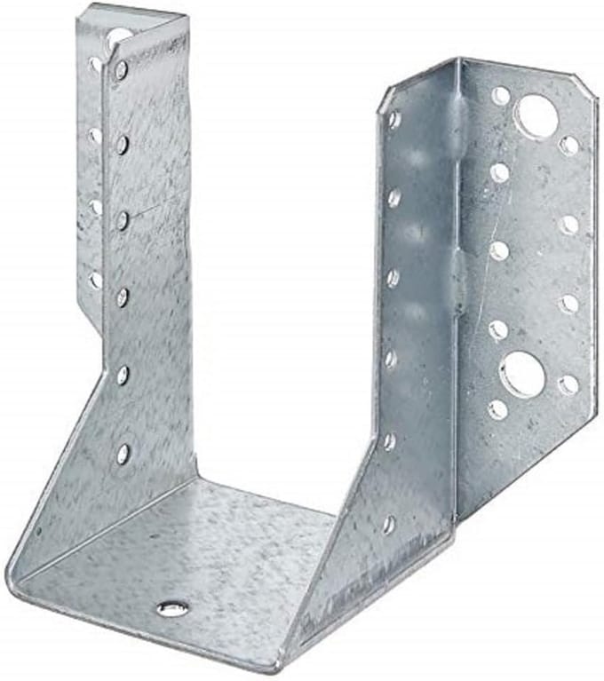 Verzinkte Stangdrager Type A voor Houtverbindingen 70 x 125 mm