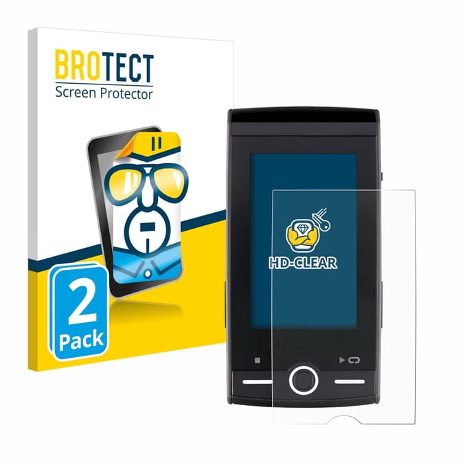 BROTECT - Screenprotector voor Sigma ROX 12.0 Sport - Folie Beschermfolie transparant 2 Stuks
