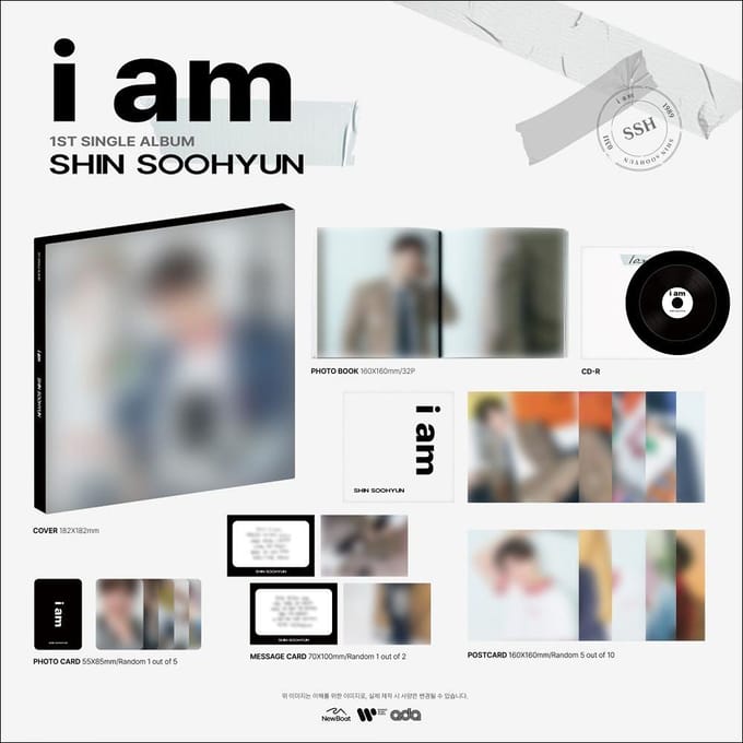 SHIN SOOHYUN (UKISS) - IK BEN 1e Single Album 1EA gray