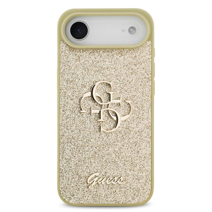 Guess Back Cover - iPhone 17 Air - Goud - Slanke pasvorm - Schokabsorberende randen