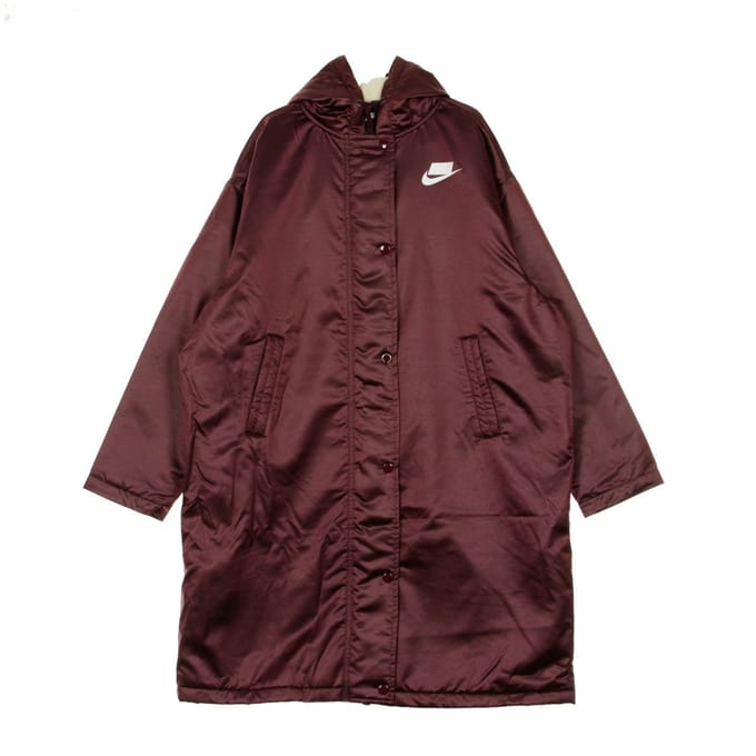 W Sport Pac Parka Night Maroon/mousseline/wit lange damesjas