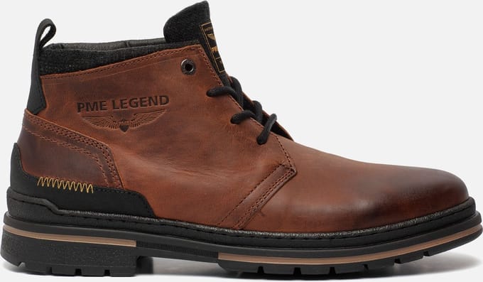 PME Legend - Heren Veterschoenen Fleetman - Bruin - Maat 45
