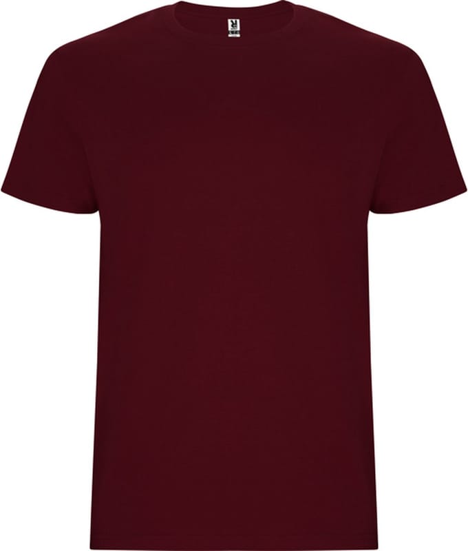 4 Pack T-shirts unisex met korte mouwen, 190 gram 'Stafford' Granate Rood - L