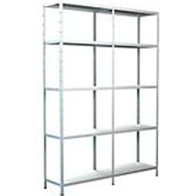Legborden zonder grendels, H 2000 x B 1400 x D 350 mm, wit