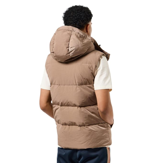Weekend Offender Heren Gordini donzen gilet (Bruin)