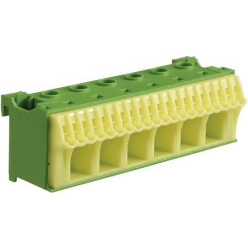 Hager KN26E KN26E PE-klem Flexibel: 1.5-25 mm² Massief: 1.5-25 mm² Aantal polen: 26 1 stuk(s) Groen Piece