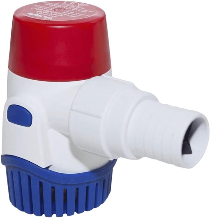 Lenspomp - Bilgepomp Boot - Water Afvoeren Boot - Back Flow Prevention - 1100 GPH - Beige