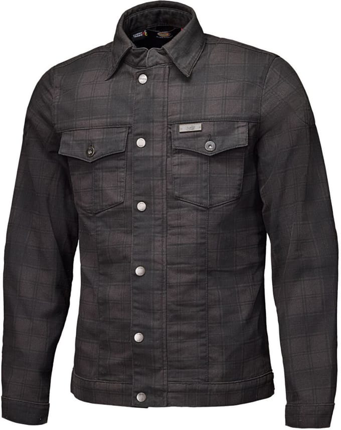 Held Woodland Zwart Grijs Motorshirt - Jas
