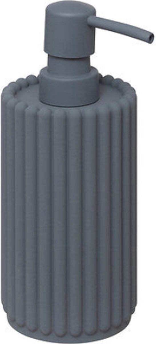 5Five Bonbon Zeeppomp/Zeepdispenser - Geribbeld - 350ml - Grijsblauw