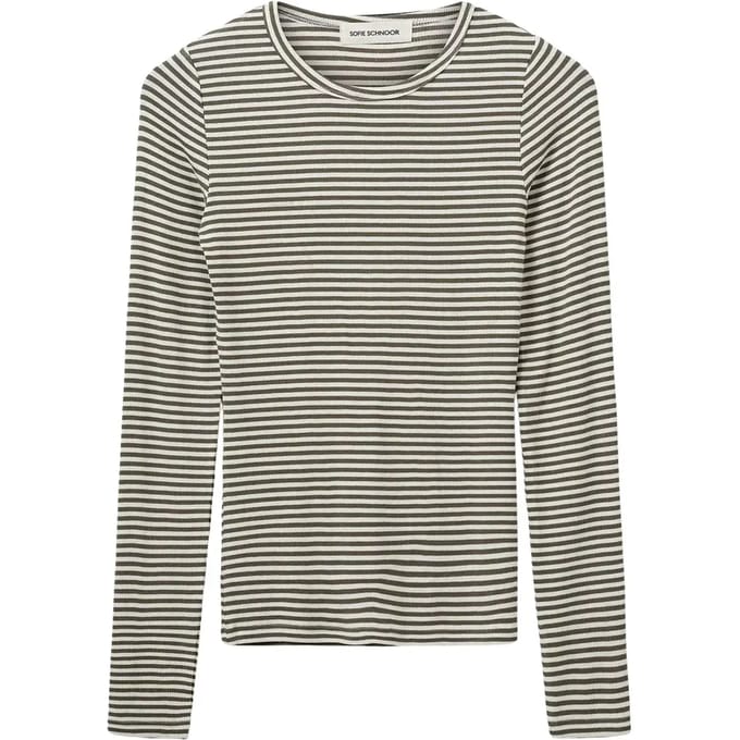 Gestreepte lange mouwen T-shirt dames Sofie Schnoor Petriciasw