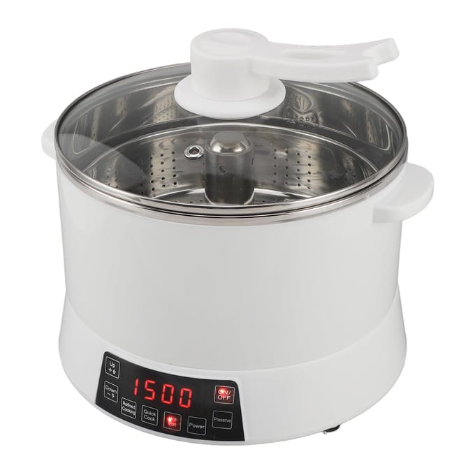 Rijstkoker 4L Hefbare Suikerverwijdering Snel Koken 12H Getimede Reservering Elektrische Rijstkoker voor L white