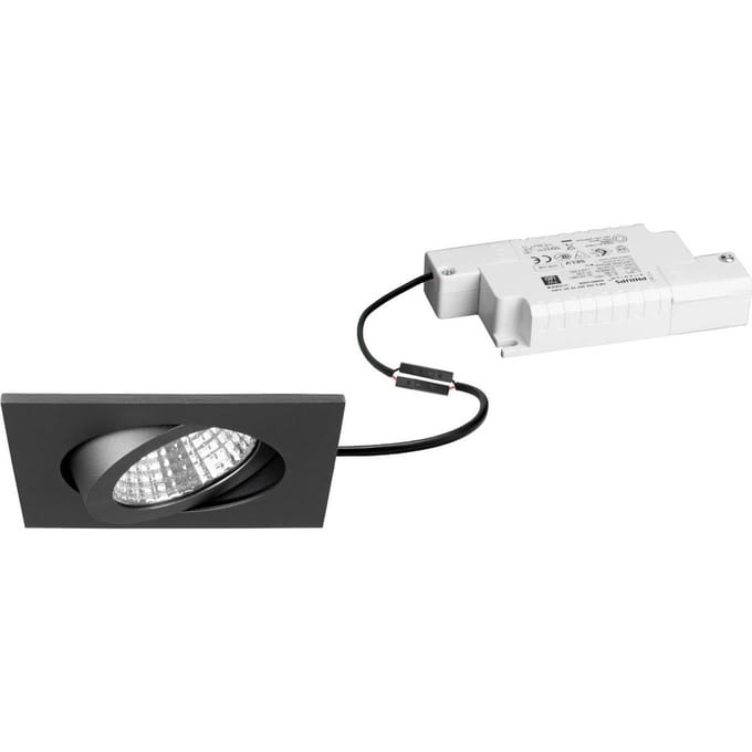 BRUMBERG LED inbouwspot Damita-S, RC-dimbaar, mat titanium, IP65