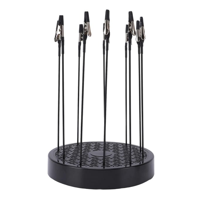 Support de Peinture Modèle Base Rotation à 360 Degrés Support de Pulvérisation avec 20 Clips Flexibles gray