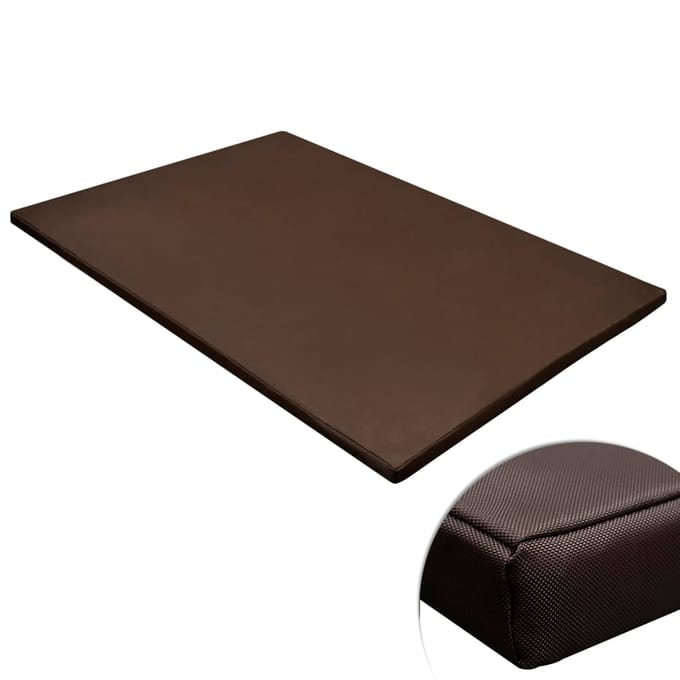 vidaXL - Hondenmat - plat - rechthoekig - maat - L - bruin