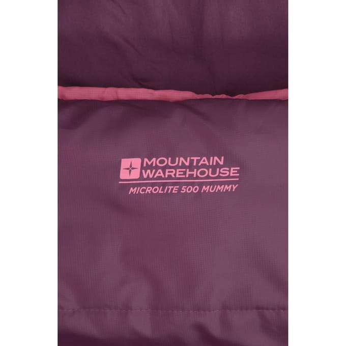 Mountain Warehouse Microlite 500 Mid Season Rechts Ritsslaapzak (Bourgondië)