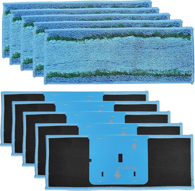 Wasbare Microvezel Dweilpads voor Dweilrobots - Herbruikbare en Absorberende Reinigingsoplossingen