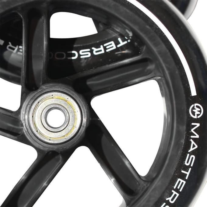 Roues de trottinette MASTER 145 mm noires + roulements