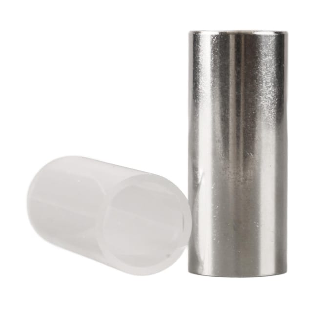2 STuks Gitaar Slide Bars Metaal en Plastic Snaar Slides Elektrische Gitaar Bas Mandoline Accessoires gray