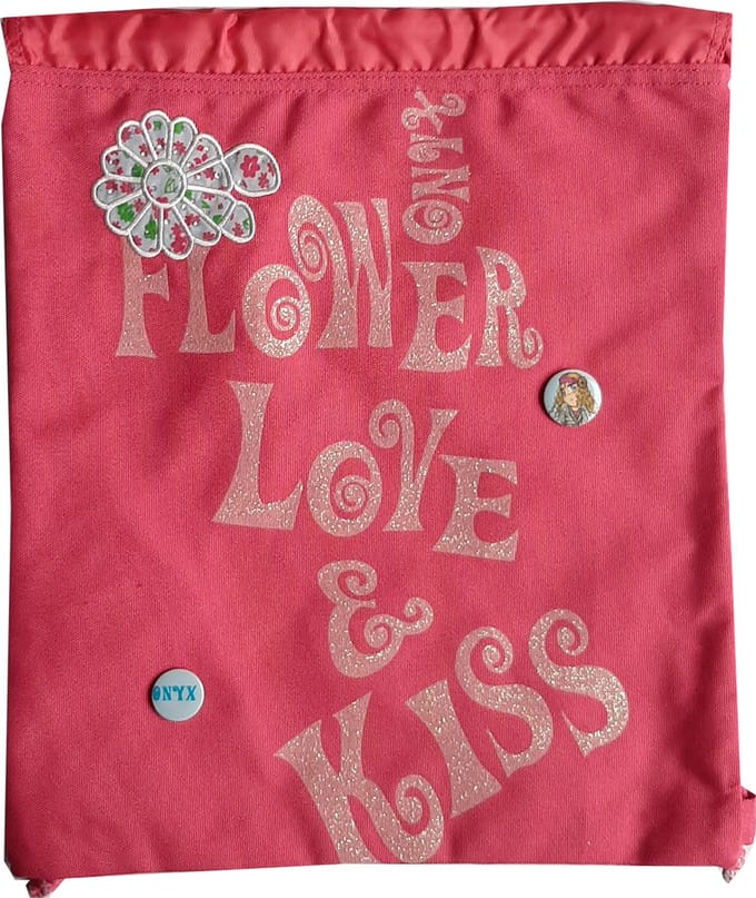 Koordrugzak Roze Onyx Flower Love & Kiss