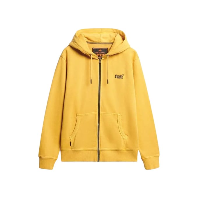 Geweven hoodie met rits en logo Superdry Essential
