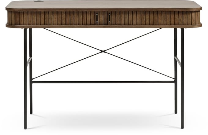 Olivine Lenn houten bureau gerookt eiken - 120 x 60 cm