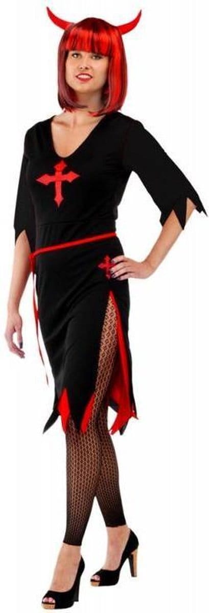 Zwarte Vampier jurk Halloween Dames M/L