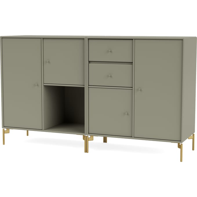 Montana Couple Highboard - Fennel - Poten 12,6 cm messing