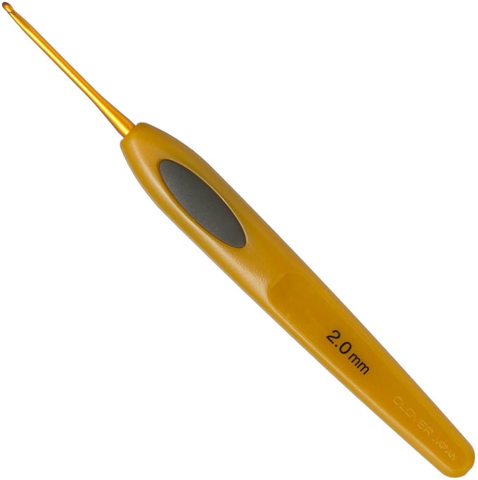 Clover Soft Touch Haaknaald - 2 mm - Ergonomische handgreep