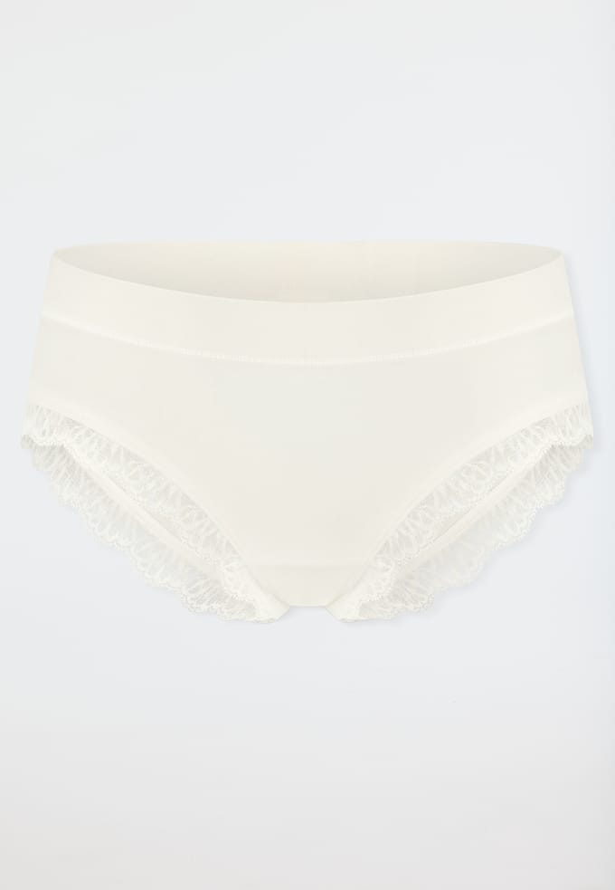 SCHIESSER - Brazilian Unique Cotton - Dames Onderbroek wit