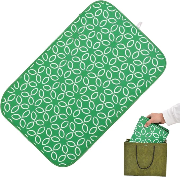 Strijkmat - Persmat strijkplank - Kleding strijken - Antislip ontwerp - 45 x 70 cm - Grijs