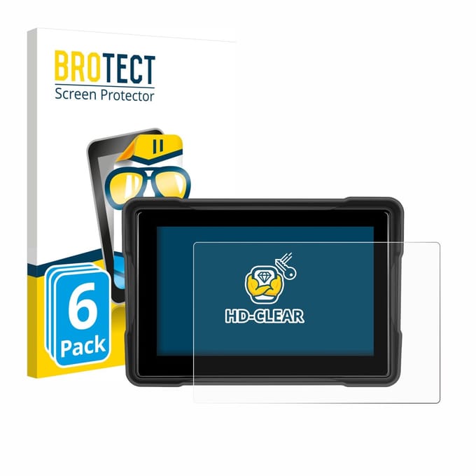 BROTECT - Screenprotector voor GOHHDL A4058-IP67 5" - Folie Beschermfolie transparant 6 Stuks