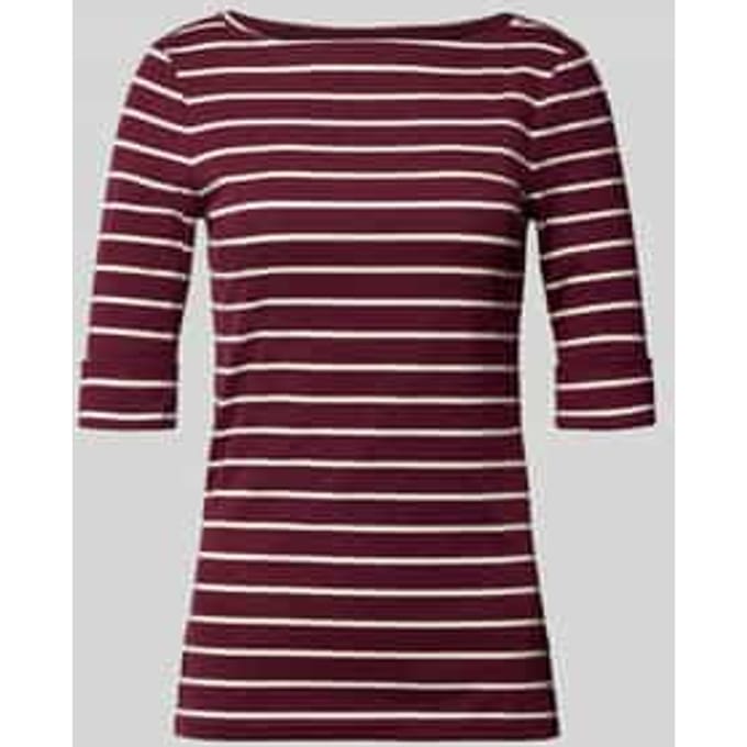 Regular fit t-shirt van katoenmix model 'JUDY'
