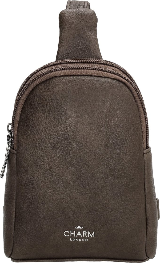 Charm London Tottenham Schoudertas - Donkerbruin