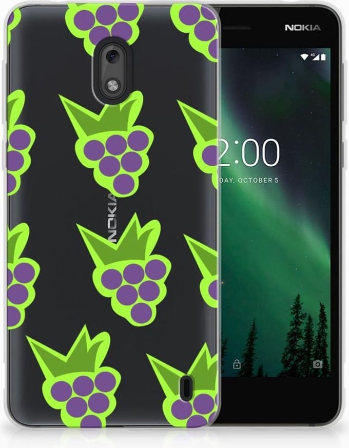Nokia 2 Siliconen Case Druiven