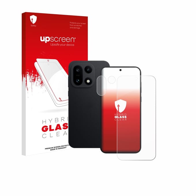 upscreen - Screenprotector voor OnePlus 15 (Voor+Camera) - Folie Beschermfolie Beschermglas transparant