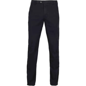 Meyer Broek Bonn Constant Color Cotton Flat-Front Navy / male
