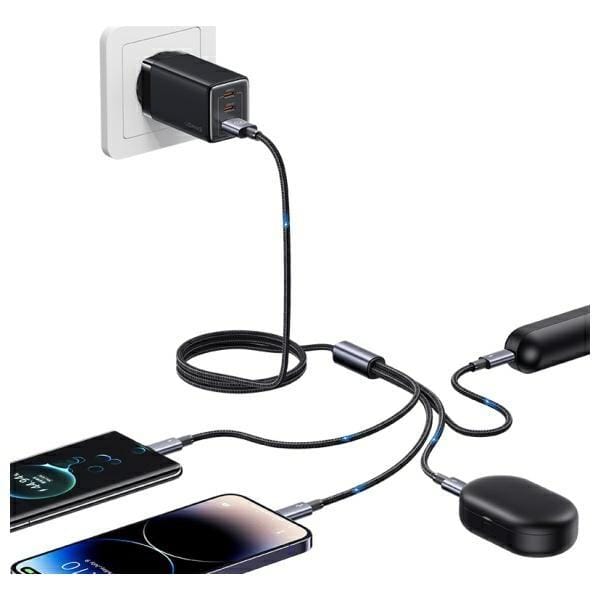 USAMS - Multifunctioneel Kabel - 2x USB-C - Lightning - Micro USB