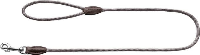 Hunter Looplijn Freestyle Nylon Rond Grijs - Hondenriem - 110x0.8 cm