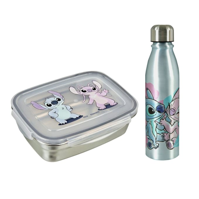 Lilo & Stitch RVS lunchset; lunchbox en drinkfles