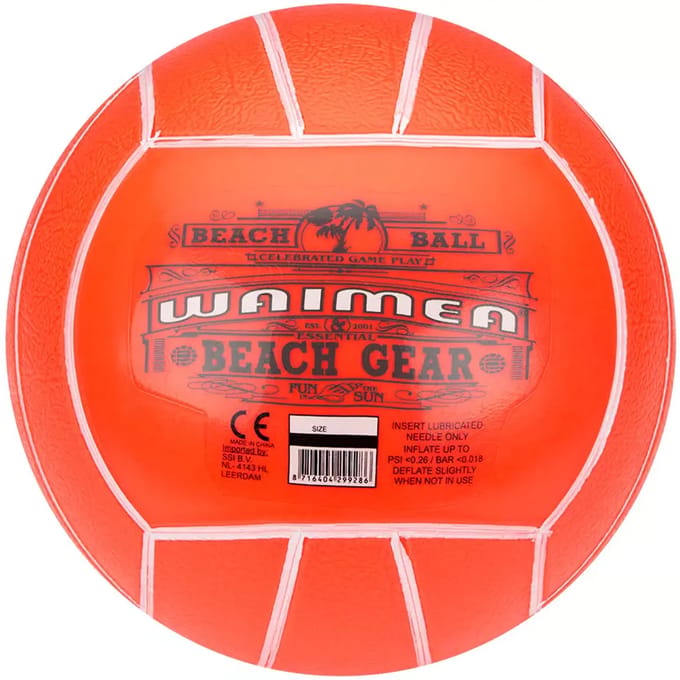 Waimea Strandbal PVC - 21 cm - Fluororanje - 21