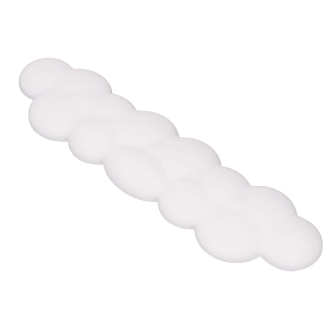 Cloud Toetsenbord Polssteun Glad PU Leer Toetsenbord Palmsteun Antislip Ergonomische Polspad wit