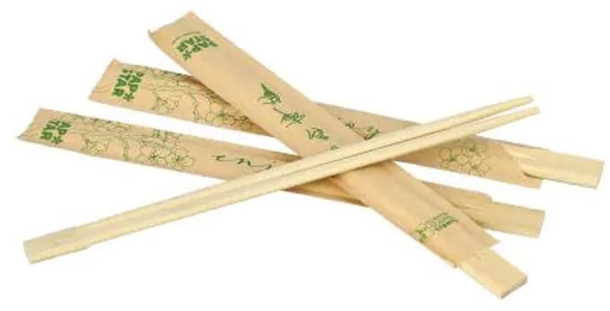 10x 100 Paar Eetstokjes Bamboe ASIA 21 cm per stuk verpakt