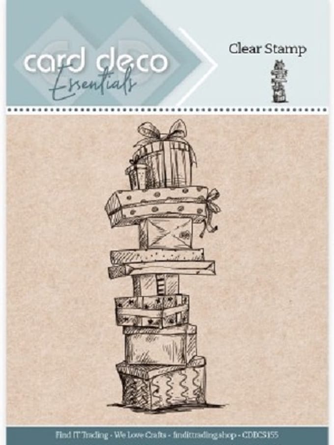 Card Deco Essential - Clear Stamp - Stacked Gifts