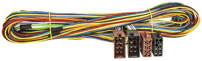 ISO Radio Adapterkabel Verlenging Stroom en Luidspreker 500 cm