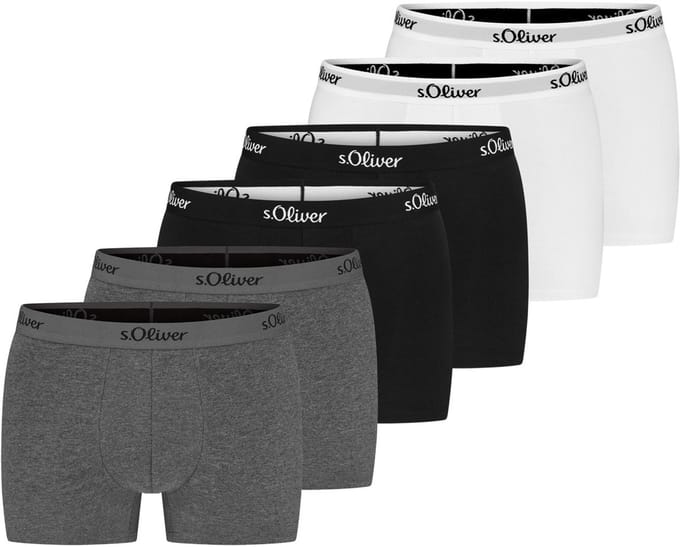 s.Oliver Heren retro short / pant 6 pack Basic
