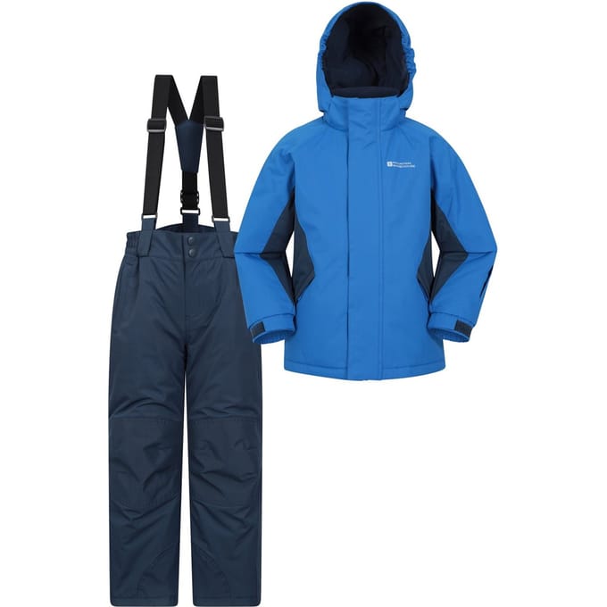 Mountain Warehouse Set kinder/kinder ski-jas & -broek (Blauw)
